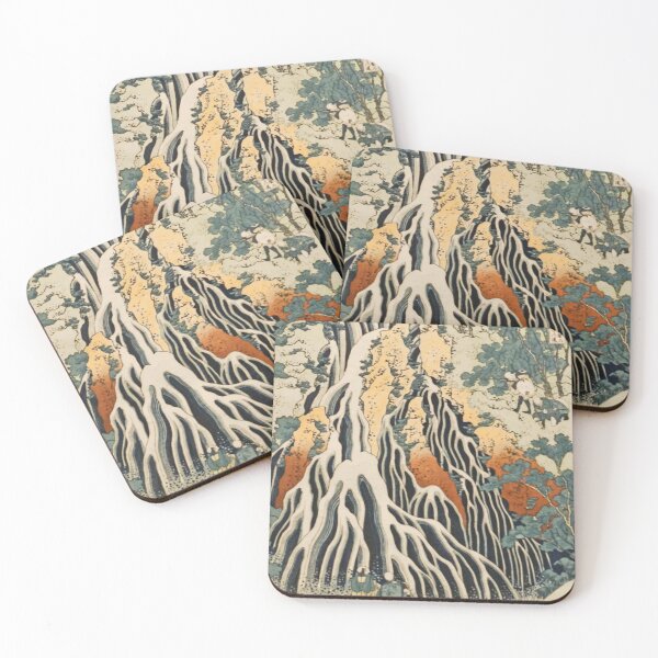 Item preview, Katsushika Hokusai's Waterfall designed and sold by mosfunky.