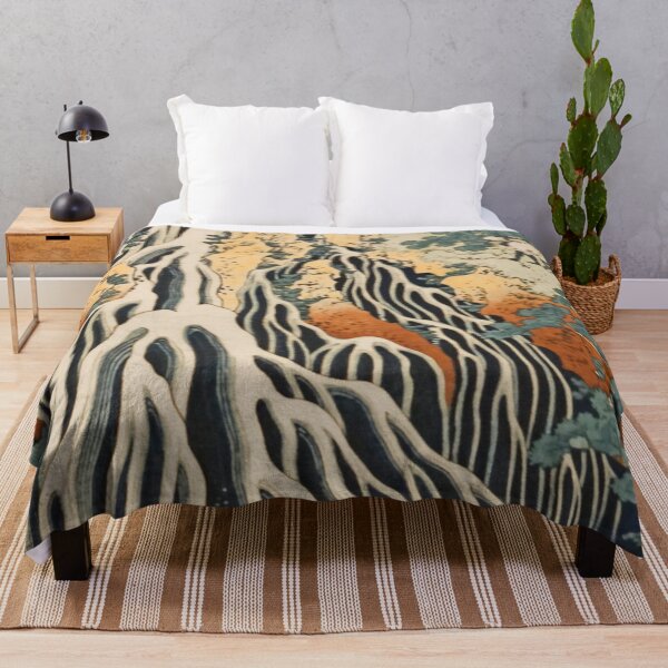 Item preview, Katsushika Hokusai's Waterfall designed and sold by mosfunky.