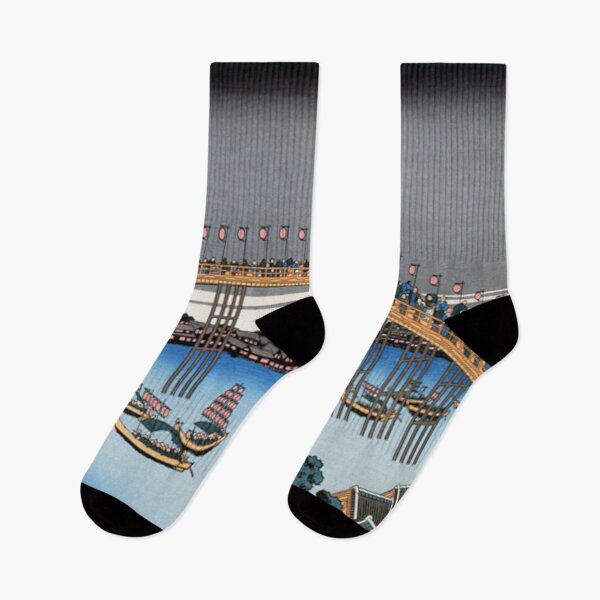 Item preview, Katsushika Hokusai's Unusual Views of Celebrated Bridges in the Provinces designed and sold by mosfunky.