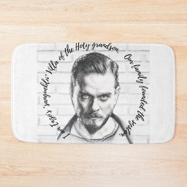 Item preview, Enzo "Sangueblú" Villa portrait and the short introduction. designed and sold by Mobster-Store.