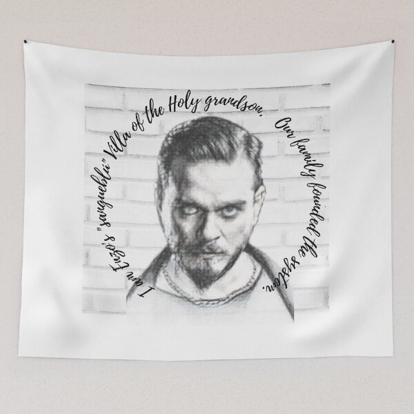 Item preview, Enzo "Sangueblú" Villa portrait and the short introduction. designed and sold by Mobster-Store.