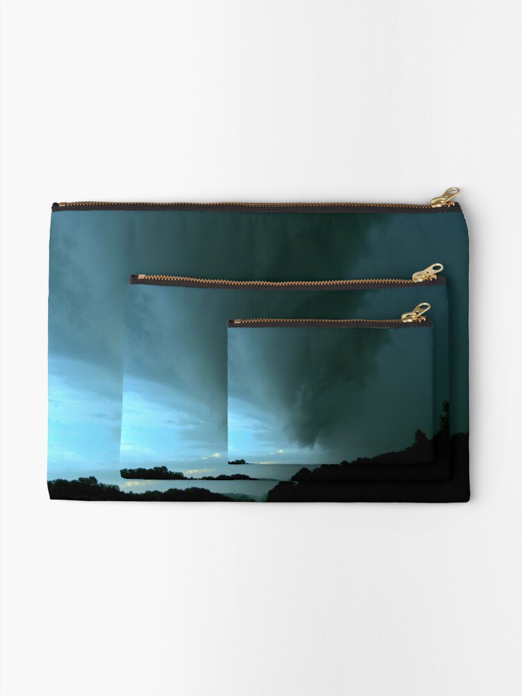 Thumbnail 2 of 4, Zipper Pouch, Trouble on the Horizon designed and sold by jdempsey.