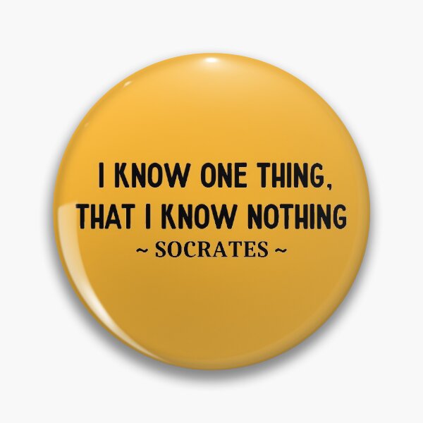 Item preview, Socrates Know Nothing Quote designed and sold by grphilosopher.