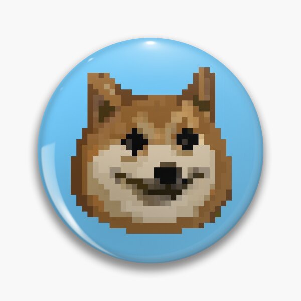 Aperçu de l'œuvre Motif de pixels Yos Doge créée et vendue par TeodoraM.