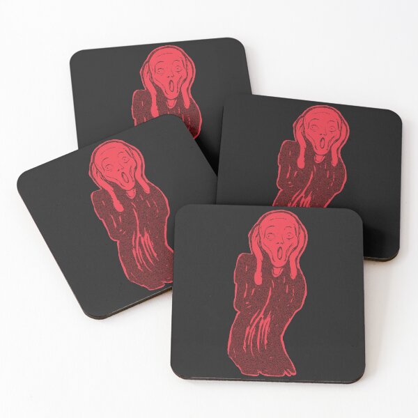 Item preview, The Scream  minimalized Lollipop Red designed and sold by pelagio.