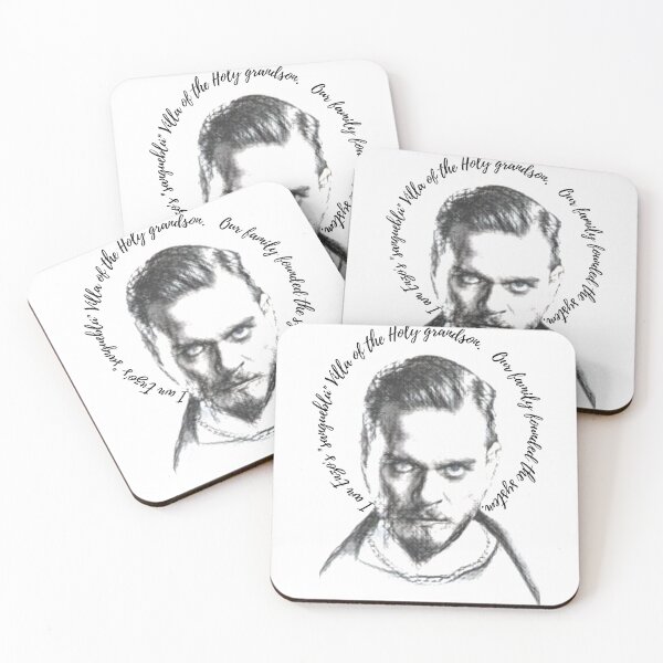 Item preview, Enzo "Sangueblú" Villa (like a saint) portrait and the short introduction. designed and sold by Mobster-Store.