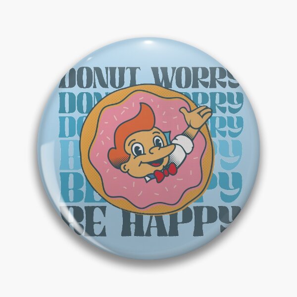 Item preview, Donut worry be happy designed and sold by retrippy.