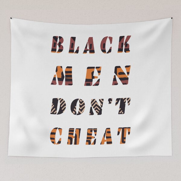 Item preview, Black Men Don't Cheat African Pattern designed and sold by Alarasboy.