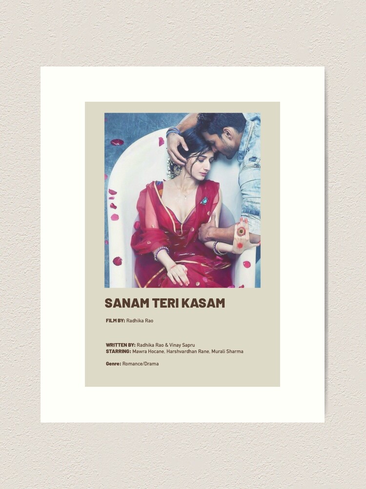 Sanam Teri Kasam minimalist movie poster