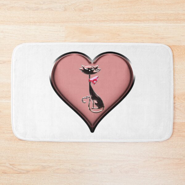 Item preview, Shiny Heart Cat designed and sold by AF Stewart Art Designs.