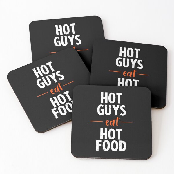 Item preview, Hot Guys Eat Hot Food  designed and sold by FriendsList.