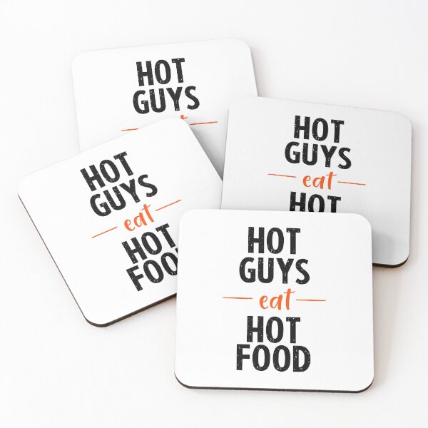 Item preview, Hot Guys Eat Hot Food  designed and sold by FriendsList.