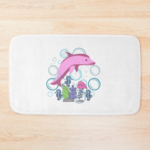 Item preview, Pink Dolphin Bubbles designed and sold by Sun Sand & Sea Art.