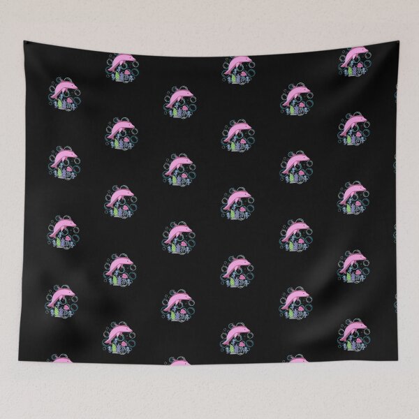 Item preview, Pink Dolphin Bubbles designed and sold by Sun Sand & Sea Art.