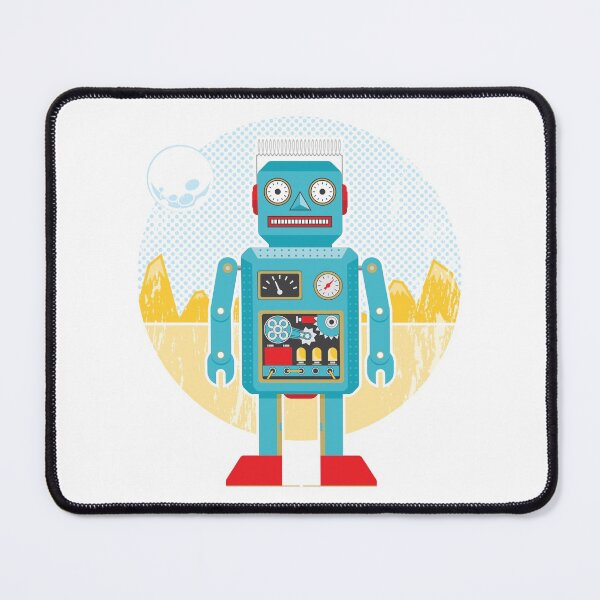 Item preview, Vintage cartoon robot in space designed and sold by essjaydesigns.