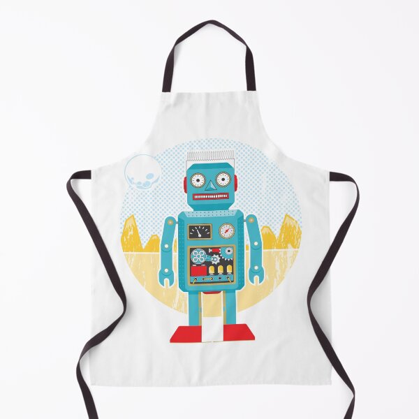 Item preview, Vintage cartoon robot in space designed and sold by essjaydesigns.