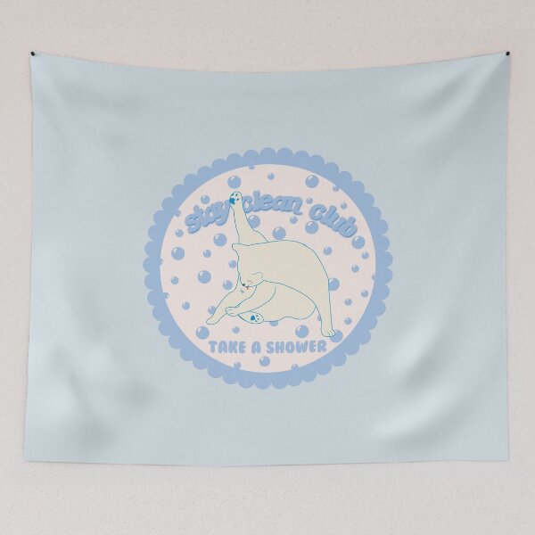 Item preview, stay clean club blue designed and sold by racharanha.