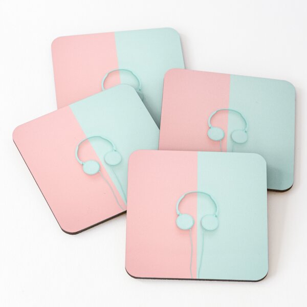 Item preview, Headphones Pink&Blue designed and sold by vuilwerk.