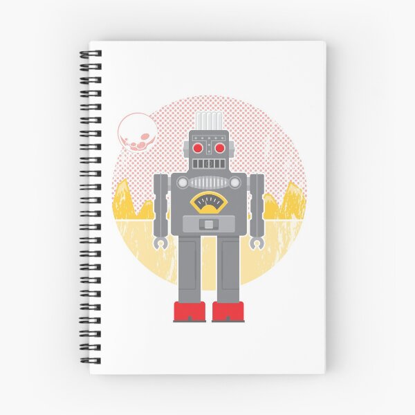 Item preview, Vintage cartoon robot in space designed and sold by essjaydesigns.