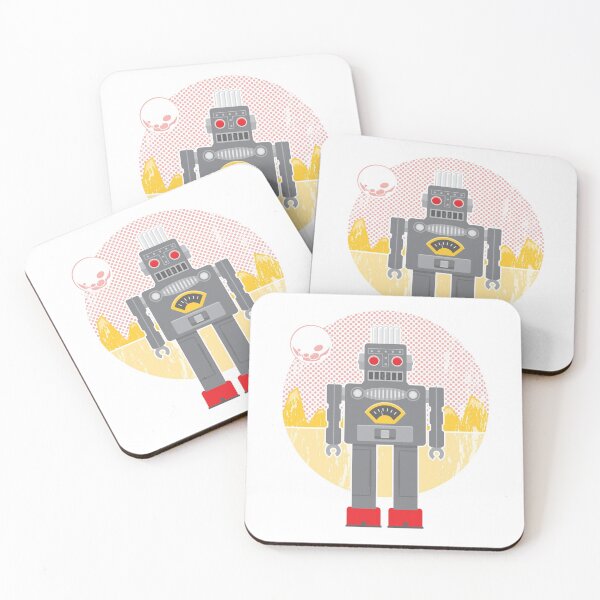 Item preview, Vintage cartoon robot in space designed and sold by essjaydesigns.