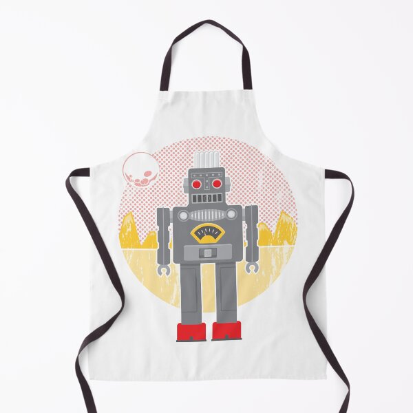Item preview, Vintage cartoon robot in space designed and sold by essjaydesigns.