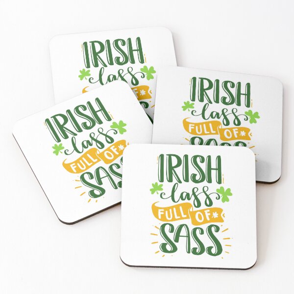 Item preview, Irish lass full of sass st patrick's day funny quotes gift cool popular designed and sold by Petartist.