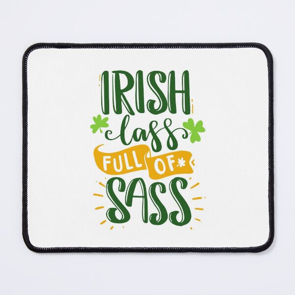 Item preview, Irish lass full of sass st patrick's day funny quotes gift cool popular designed and sold by Petartist.