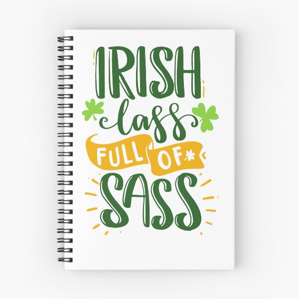 Item preview, Irish lass full of sass st patrick's day funny quotes gift cool popular designed and sold by Petartist.