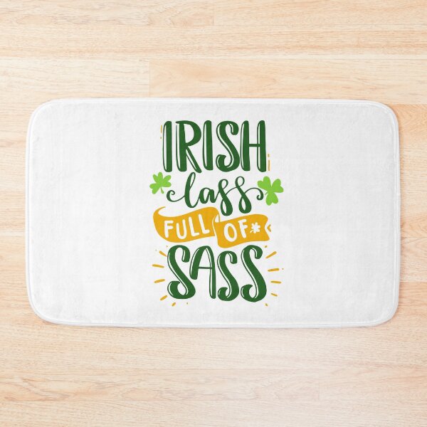 Item preview, Irish lass full of sass st patrick's day funny quotes gift cool popular designed and sold by Petartist.