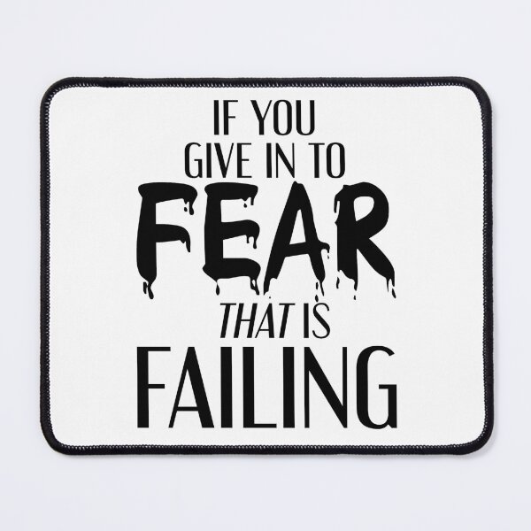 Item preview, Wizards-Inspired "If You Give Into Fear..." designed and sold by mulberrydragon.