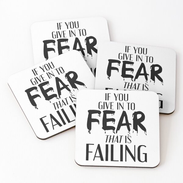 Item preview, Wizards-Inspired "If You Give Into Fear..." designed and sold by mulberrydragon.