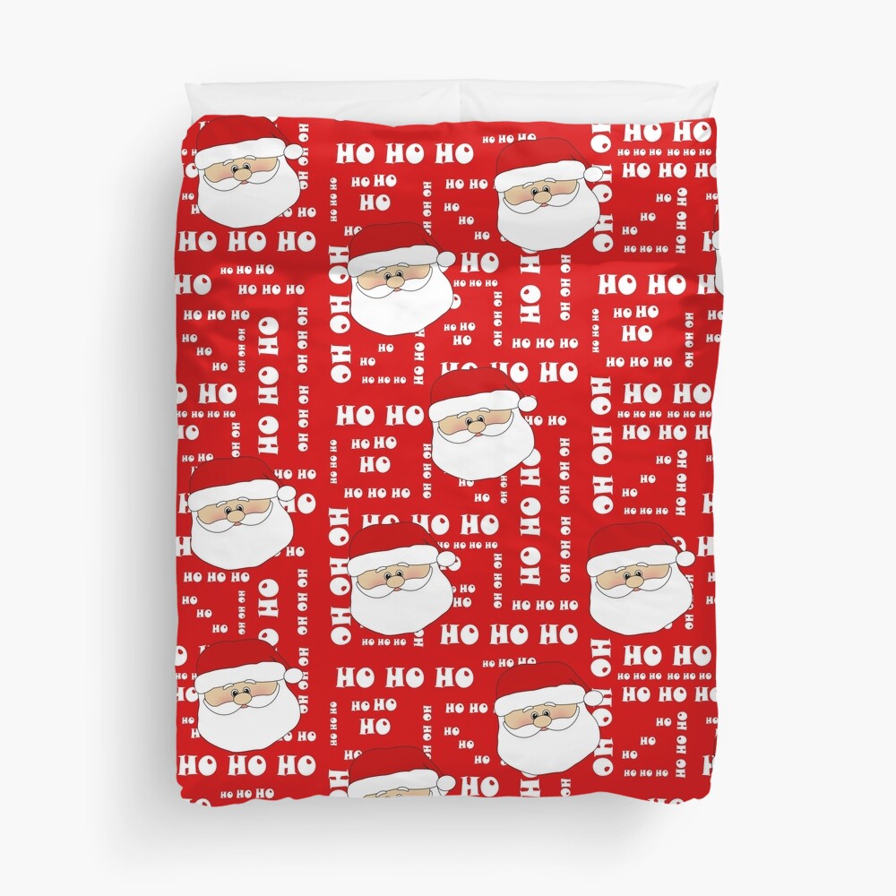 Santa HO HO HO Duvet Cover