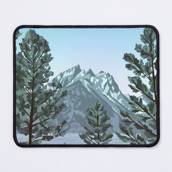 Item preview, Grand Teton National Park, Illustrated National Parks Art, Wyoming, Mountains designed and sold by marywilder.