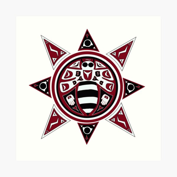 Northwest Indian Bee Sun Art Print