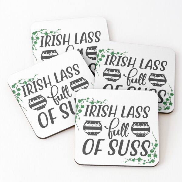 Item preview, Irish lass full of sass st patrick's day funny quotes gift cool popular designed and sold by Petartist.