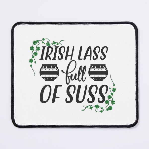 Item preview, Irish lass full of sass st patrick's day funny quotes gift cool popular designed and sold by Petartist.