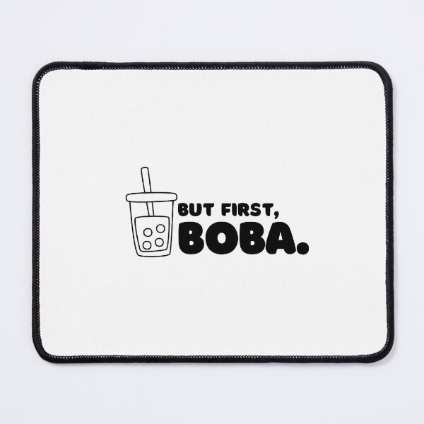 Item preview, But First Boba on White designed and sold by AriesRising-.