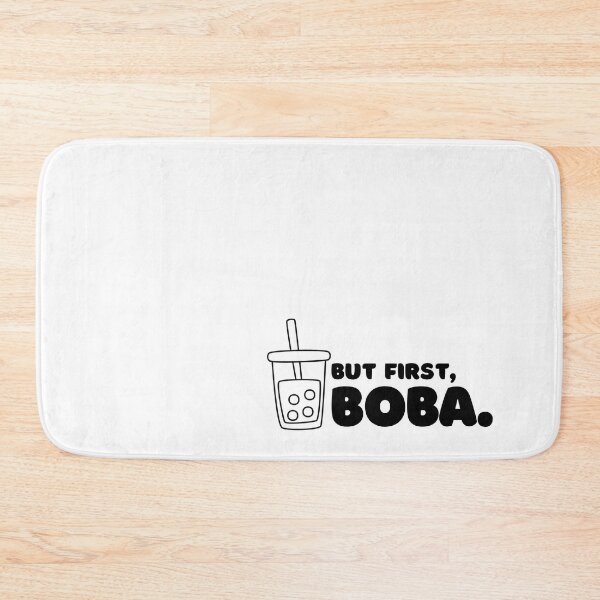Item preview, But First Boba on White designed and sold by AriesRising-.