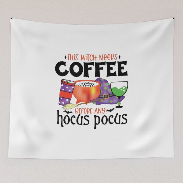 Item preview, Funny Witch Coffee Halloween Designs designed and sold by boopsblunt.
