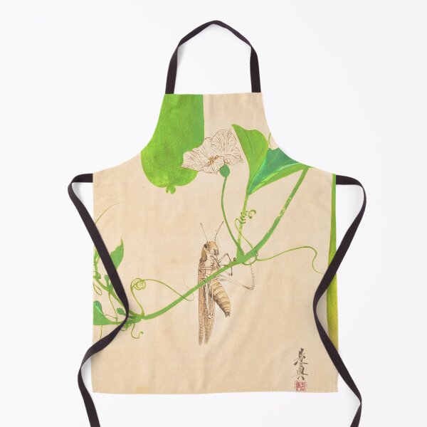 Item preview, Japanese Lacquer Grashopper on Gourd Vine by Shibata Zeshin designed and sold by Adorbits4ever.