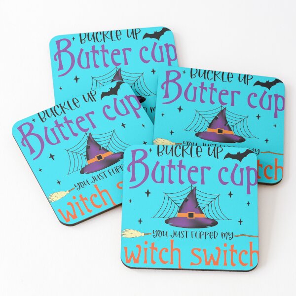 Item preview, Buckle Up Buttercup You Just Flipped my Witch Switch Halloween Design designed and sold by boopsblunt.