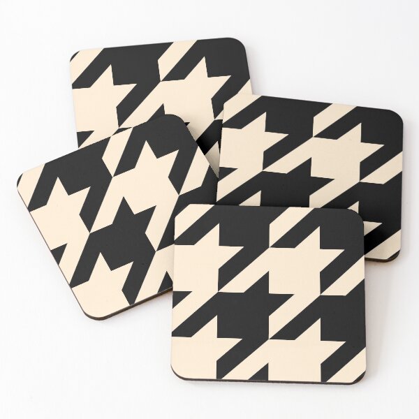 Item preview, Houndstooth Black and Ivory designed and sold by Moyanana.