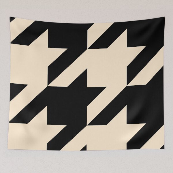 Item preview, Houndstooth Black and Ivory designed and sold by Moyanana.