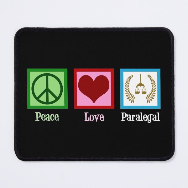 Item preview, Peace Love Paralegal designed and sold by Epic Love Designs.