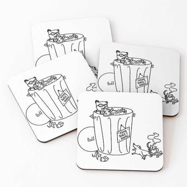 Item preview, Raccoon and Possum Funny Doodle designed and sold by H-H-M.
