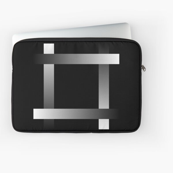 Silver Ribbons #7 (abstract graphic art) Laptop Sleeve