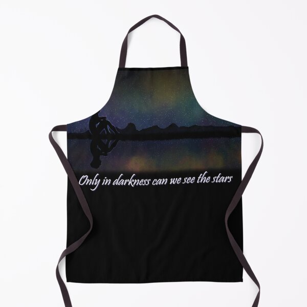 Item preview, "Only in Darkness Can We See the Stars" - Aesthetic Galaxy Silhouette designed and sold by KatHeathSpells.