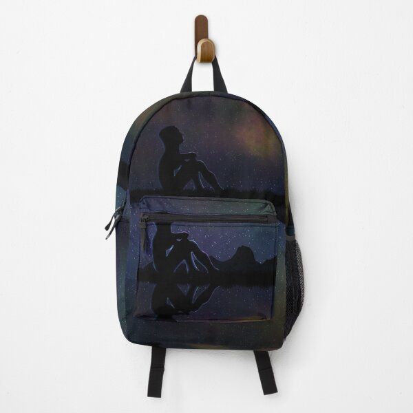 Item preview, "Only in Darkness Can We See the Stars" - Aesthetic Galaxy Silhouette designed and sold by KatHeathSpells.