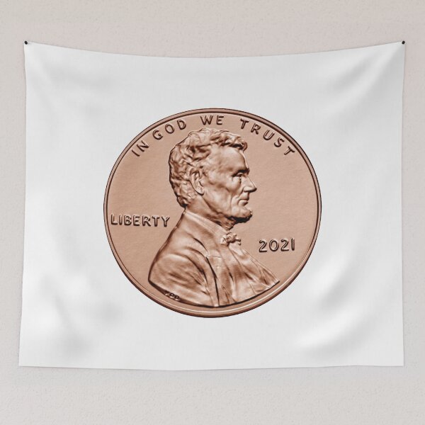 Item preview, US Penny Copper Coin Cash Abraham Lincoln Cent Liberty designed and sold by Midwest-Goods.