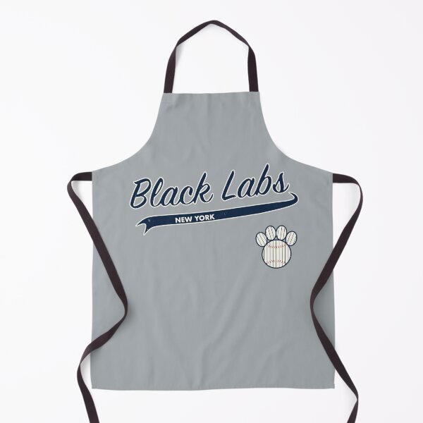 Item preview, Black Lab NEW YORK Baseball Script designed and sold by 8PawsStudio.